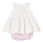 Elisabetta Franchi Completo 2 Pezzi Camicia-Coulotte Bicolore per Neonata ENCD098 BIANCO/ROSA ELISABETTA FRANCHI 