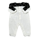 Elisabetta Franchi Tutina Bicolore con Taschini per Neonata ENTU097 BIANCO/NERO ELISABETTA FRANCHI 