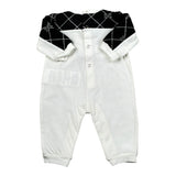 Elisabetta Franchi Tutina Bicolore con Taschini per Neonata ENTU097 BIANCO/NERO ELISABETTA FRANCHI 