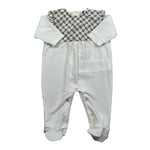 Elisabetta Franchi Tutina Manica Lunga Tinta Unita con Stampe per Neonata ENTU51 BIANCO ELISABETTA FRANCHI 