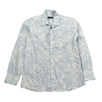 Emanuel Pris Camicia Tinta Unita Manica Lunga con Fantasia per Bambino ECM4162R AZZURRO EMANUEL PRIS 