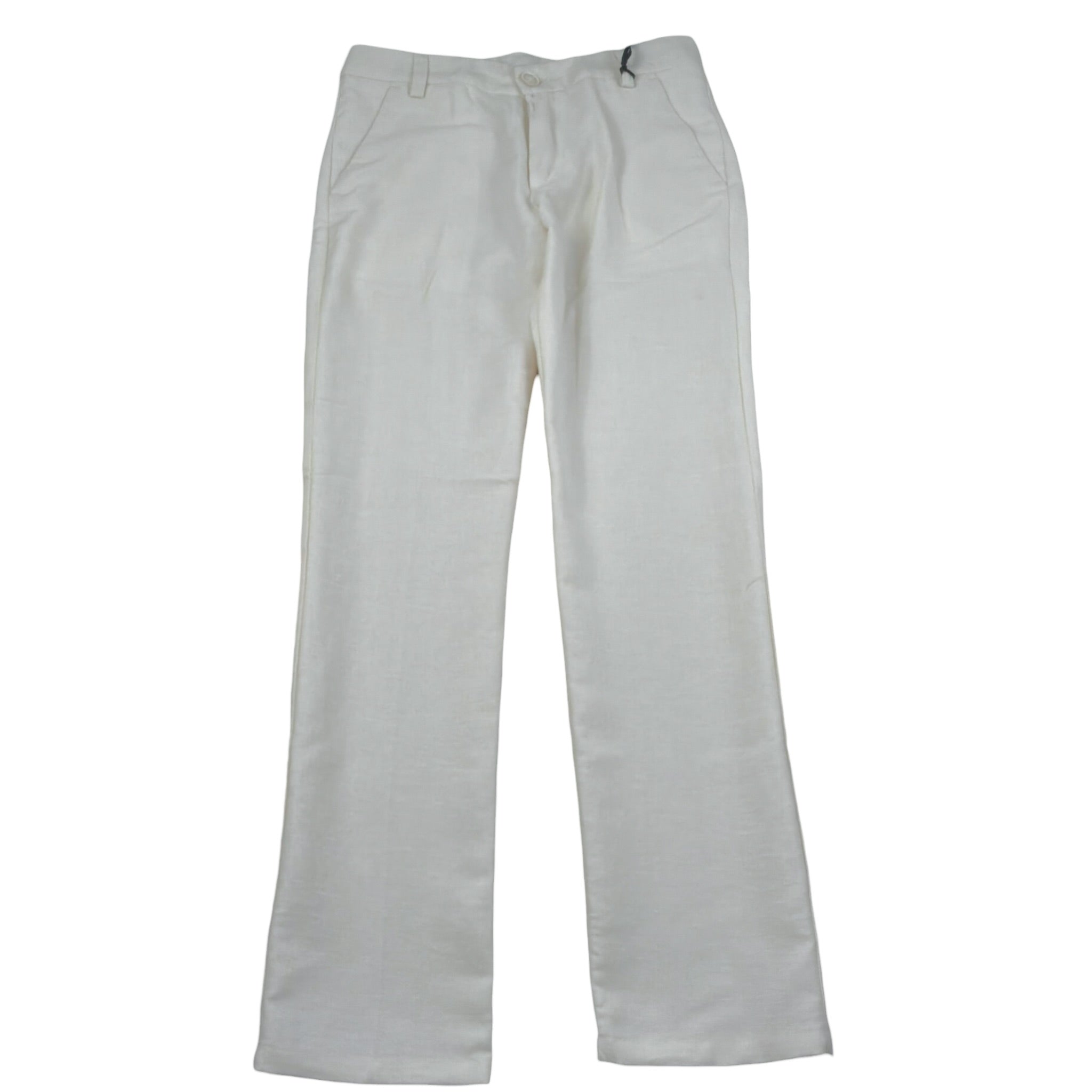 Emanuel Pris Pantalone Tinta Unita con Girovita Regolabile per Bambino EPT6243R PANNA EMANUEL PRIS 