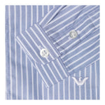 Emporio Armani Camicia Tinta Unita con Manica Lunga Fantasia A Righe per Neonato 6DHCJD AZZURRO EMPORIO ARMANI 