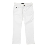 Emporio Armani Pantalone Tinta Unita con Logo per Bambino 8N4J066 BIANCO EMPORIO ARMANI 