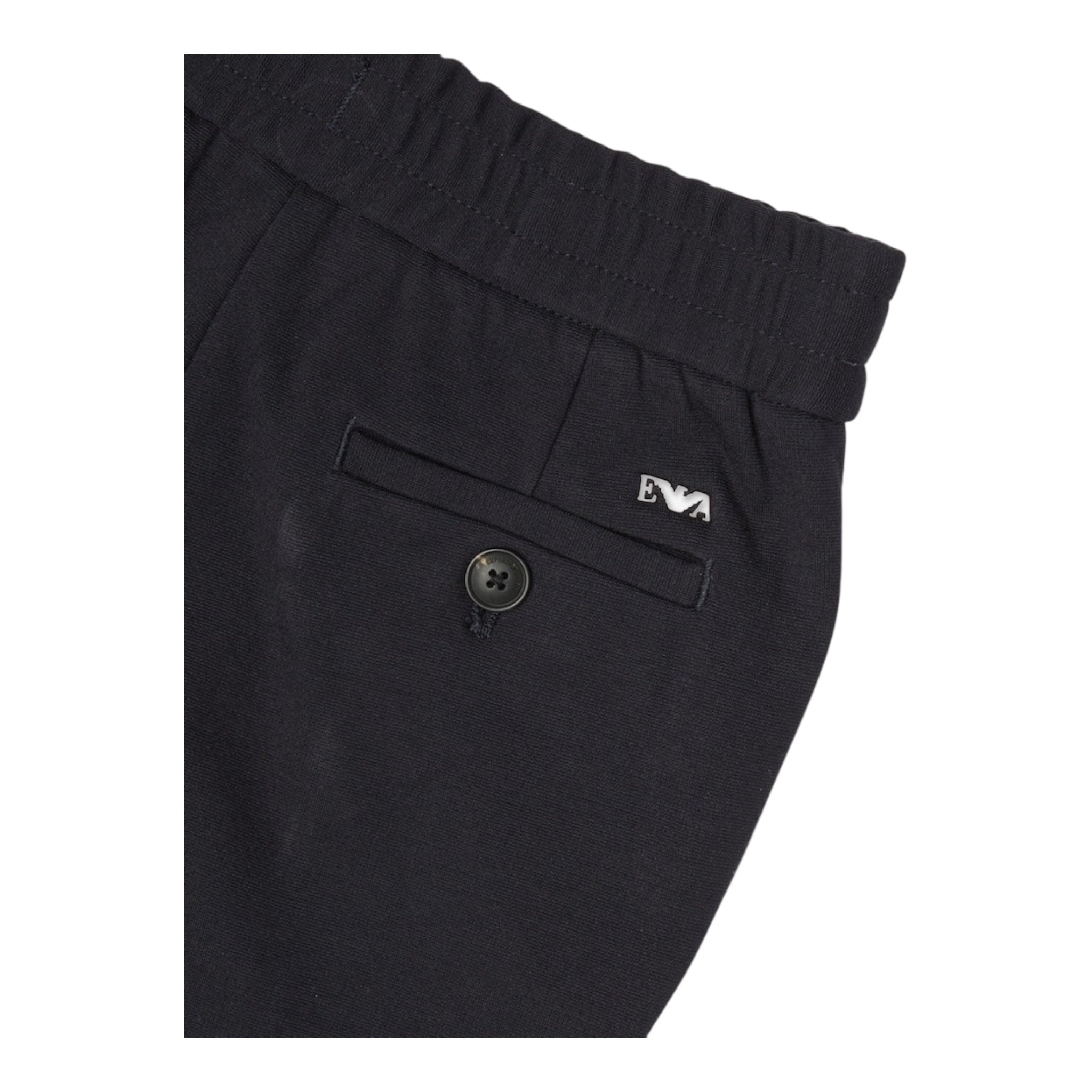 Emporio Armani Pantalone Tinta Unita con Elastico In Vita per Bambino 8N4PL6 BLU EMPORIO ARMANI 