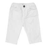 Emporio Armani Pantalone Tinta Unita con Elastico In Vita per Neonato 8NHJ02 BIANCO EMPORIO ARMANI 