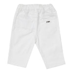 Emporio Armani Pantalone Tinta Unita con Elastico In Vita per Neonato 8NHJ02 BIANCO EMPORIO ARMANI 