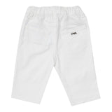 Emporio Armani Pantalone Tinta Unita con Elastico In Vita per Neonato 8NHJ02 BIANCO EMPORIO ARMANI 