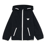 Emporio Armani Giubbino Tinta Unita con Cappuccio per Bambino EB000097 BLU EMPORIO ARMANI 