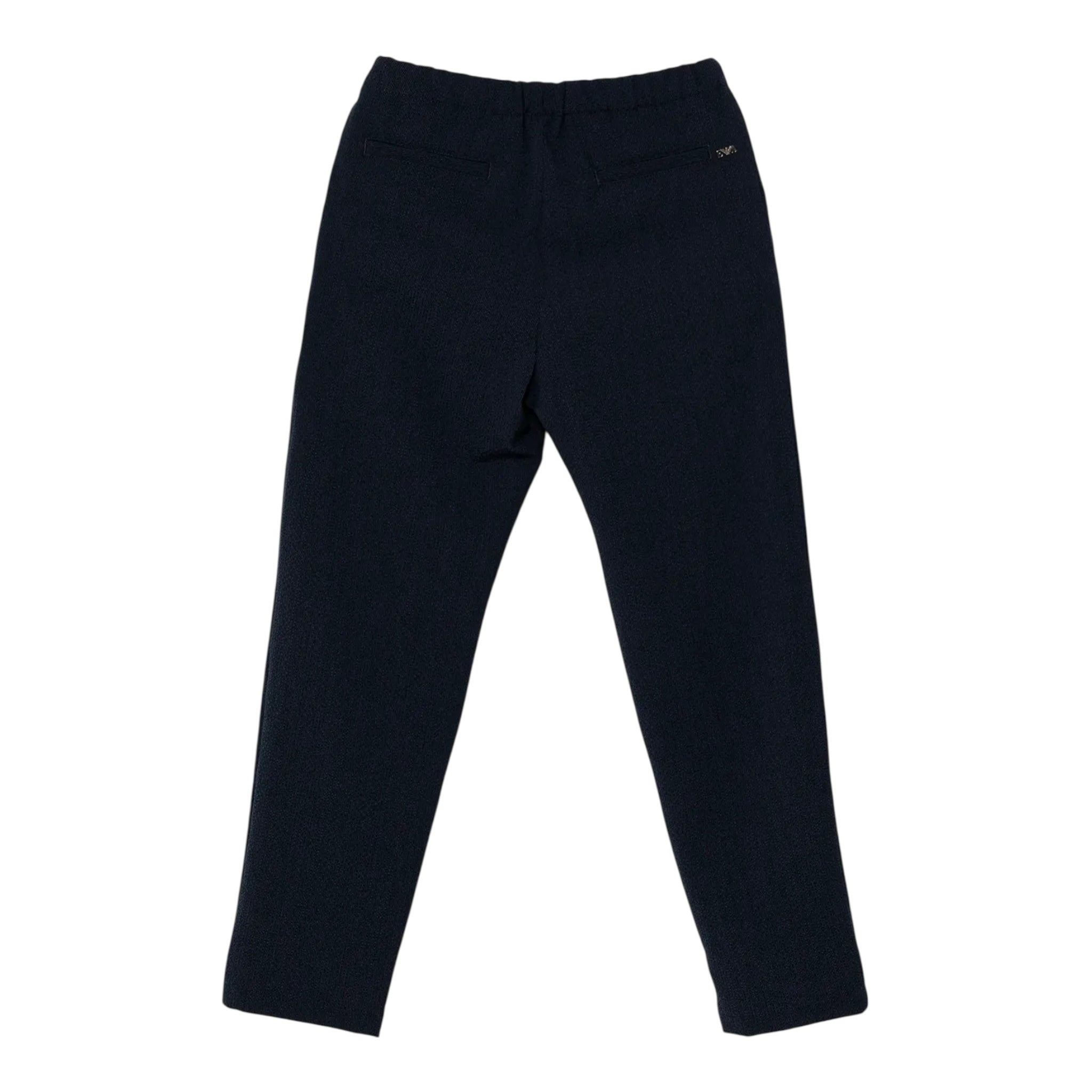 Emporio Armani Pantalone Tinta Unita con Elastico In Vita per Bambino EB000107 BLU EMPORIO ARMANI 