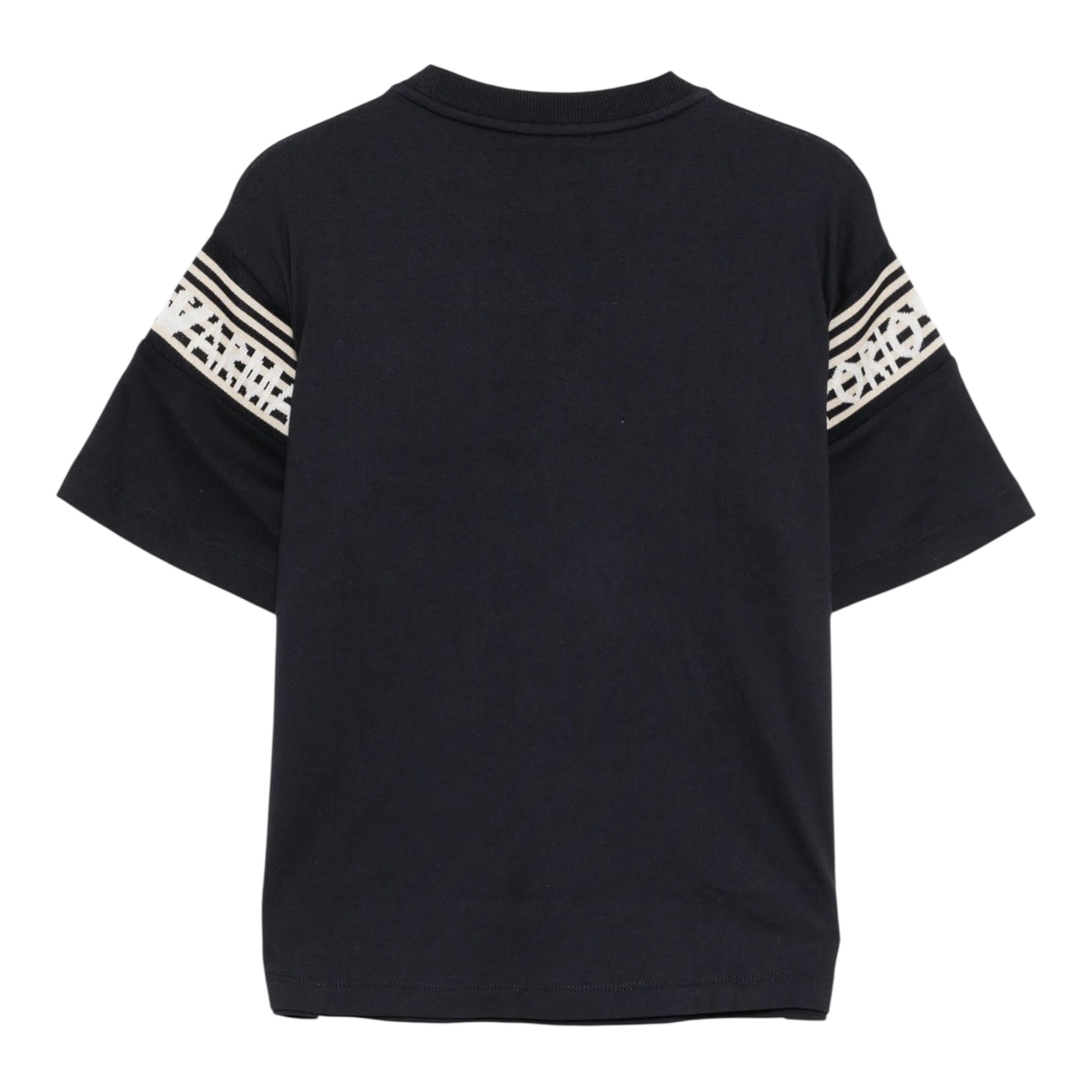 Emporio Armani T-Shirt Girocollo Tinta Unita con Logo per Bambino EB000121 BLU EMPORIO ARMANI 