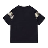 Emporio Armani T-Shirt Girocollo Tinta Unita con Logo per Bambino EB000121X BLU EMPORIO ARMANI 