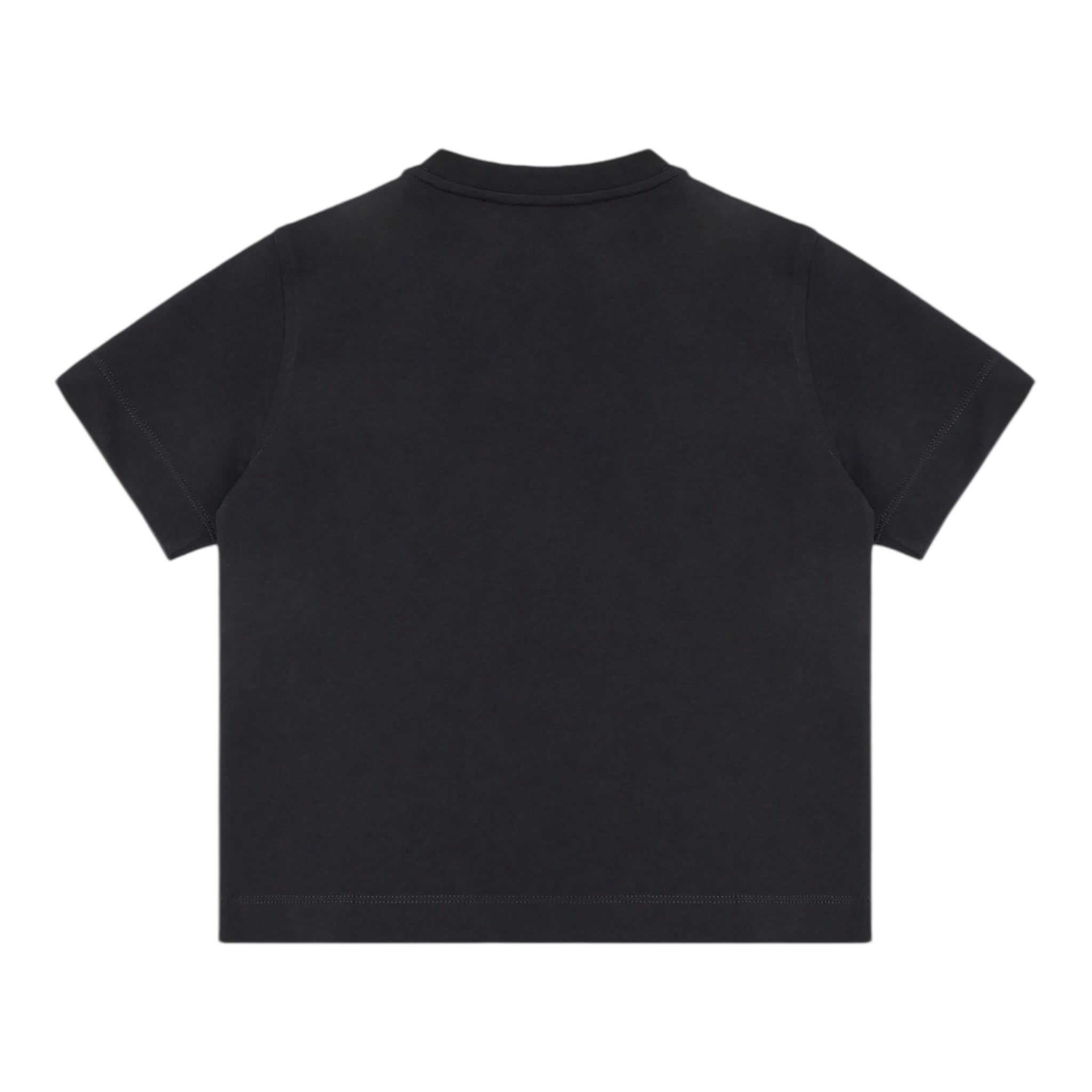 Emporio Armani T-Shirt Girocollo Tinta Unita con Logo per Bambino EB000166X BLU EMPORIO ARMANI 