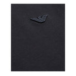 Emporio Armani T-Shirt Girocollo Tinta Unita con Logo per Bambino EB000166X BLU EMPORIO ARMANI 