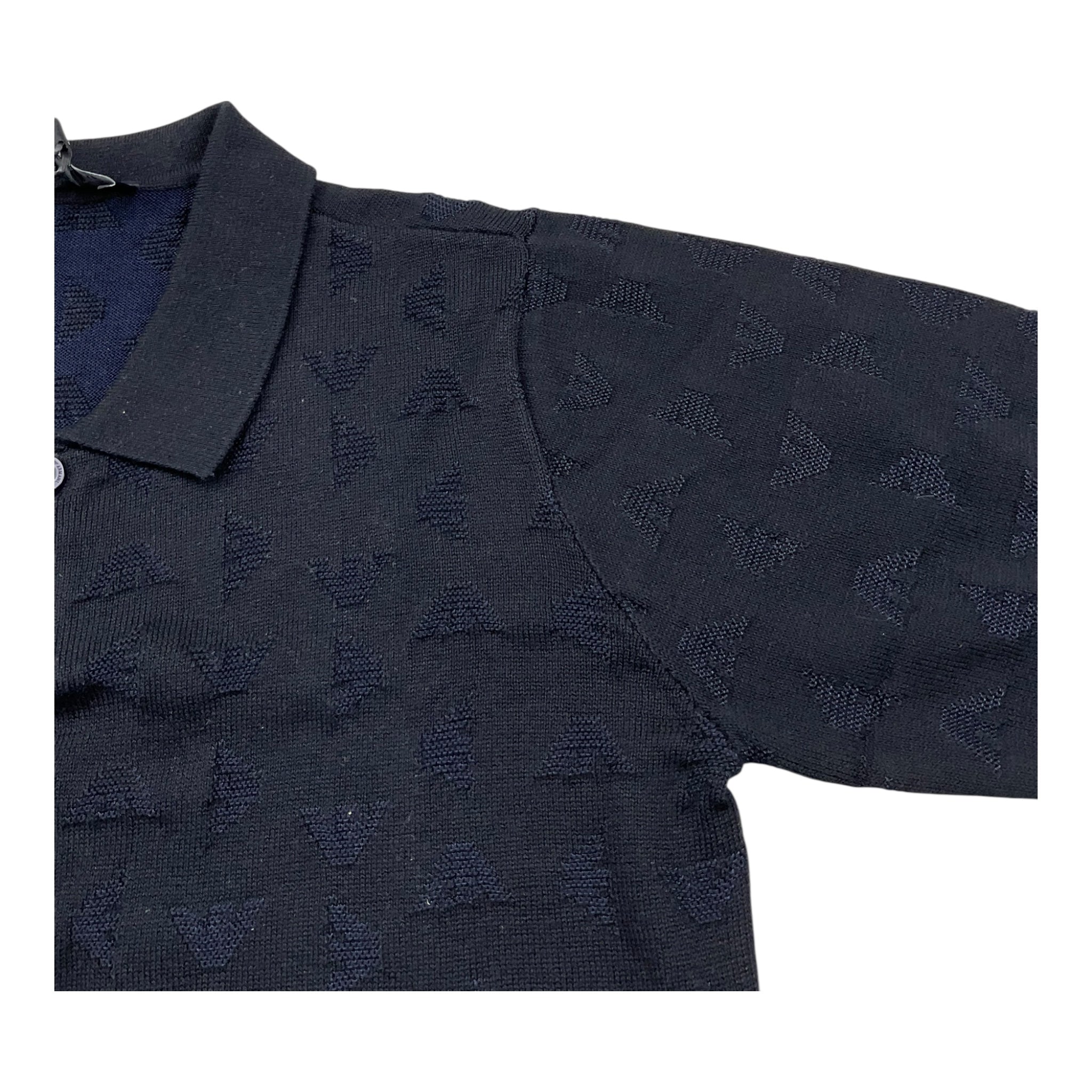 Emporio Armani Polo In Maglia Mezza Manica Tinta Unita per Bambino EB000287 BLU EMPORIO ARMANI 