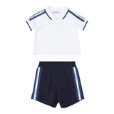 Emporio Armani Completo 2 Pezzi Polo-Bemuda per Neonato EB000389 BIANCO/BLU EMPORIO ARMANI 