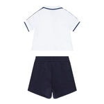 Emporio Armani Completo 2 Pezzi Polo-Bemuda per Neonato EB000389 BIANCO/BLU EMPORIO ARMANI 