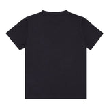 Emporio Armani T-Shirt Girocollo Tinta Unita con Stemma Logo per Bambino EB000421 NERO EMPORIO ARMANI 