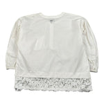 Ermanno Scervino Camicia Manica Lunga Tinta Unita con Ricami per Bambina SFCA029 BIANCO ERMANNO SCERVINO 