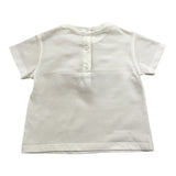 Etro T-Shirt Tinta Unita Girocollo con Stampa per Neonata GU8021 BIANCO ETRO 