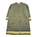 Etro Cappotto Tinta Unita Stampa Fantasia per Bambina GW2A27 VERDE ETRO 