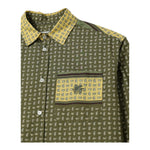 Etro Camicia Tinta Unita con Stampa per Bambino GW5P00 VERDE ETRO 