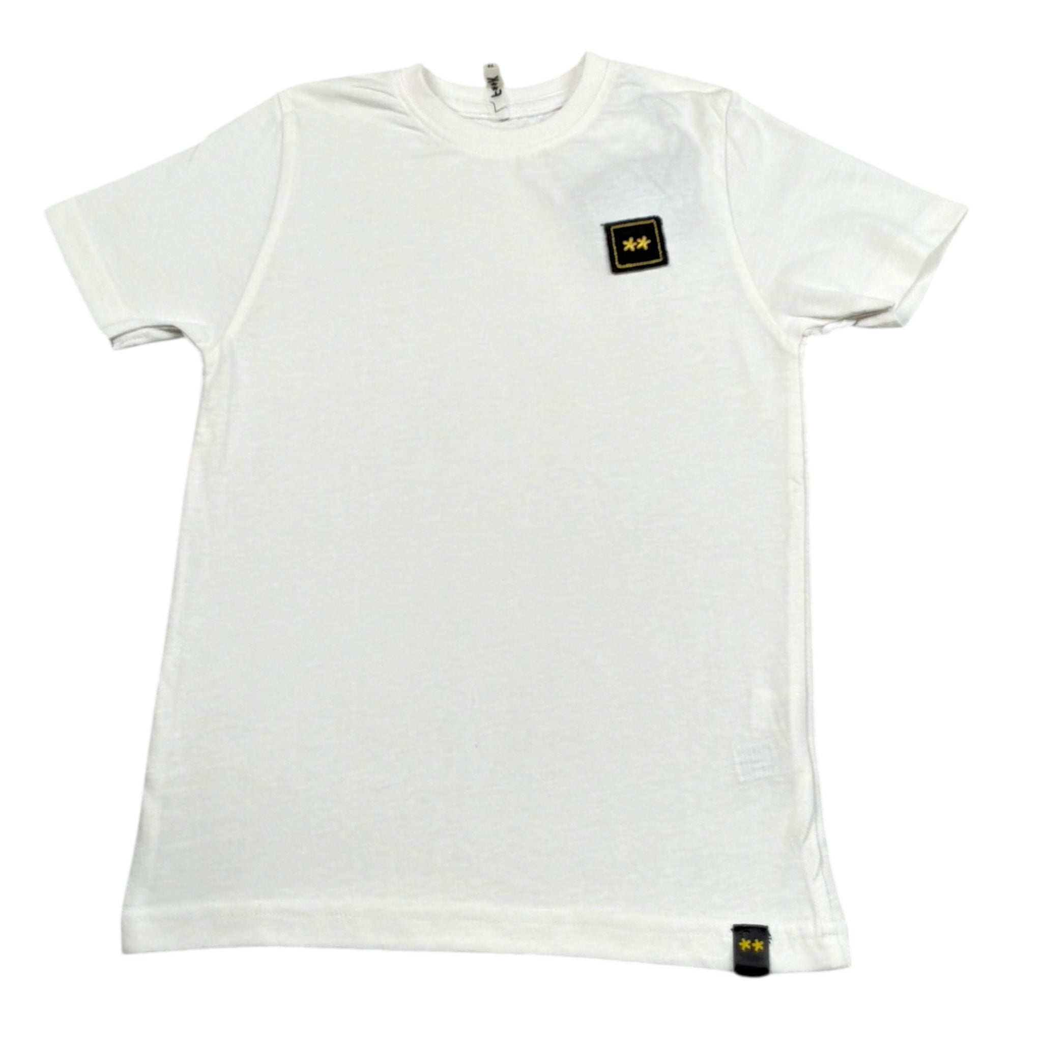F**K T-Shirt Girocollo Tinta Unita con Logo per Bambino FJ234111WH BIANCO F**K 