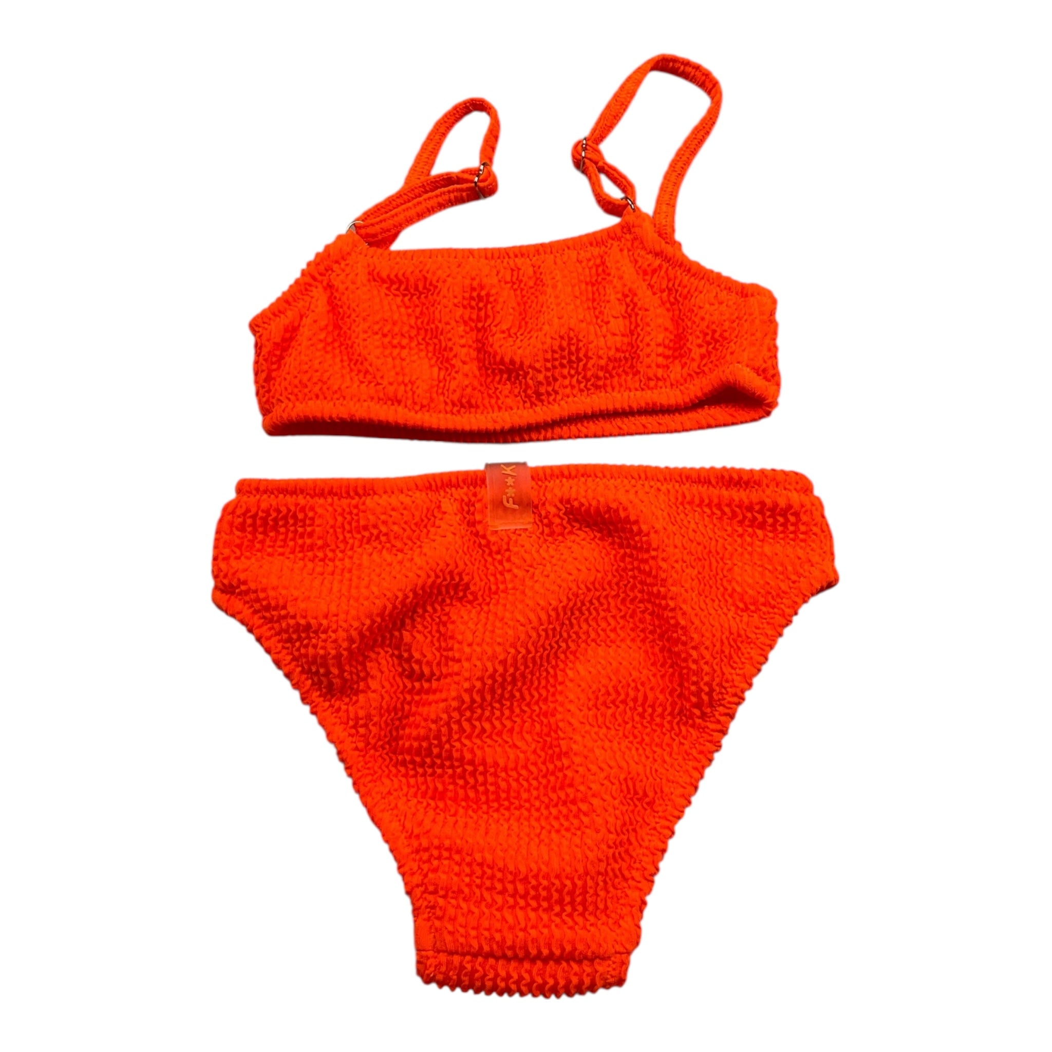 F**K Costume 2 Pezzi Top-Mutandina per Bambina FJ24090FO ARANCIONE F**K 