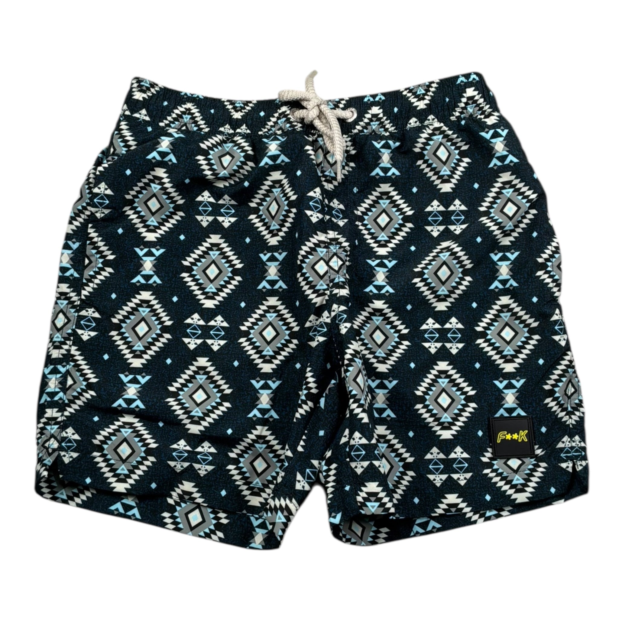 F**K Costume Modello Bermuda Tinta Unita con Fantasia per Bambino FJ25J02BA30X05 BLU F**K 