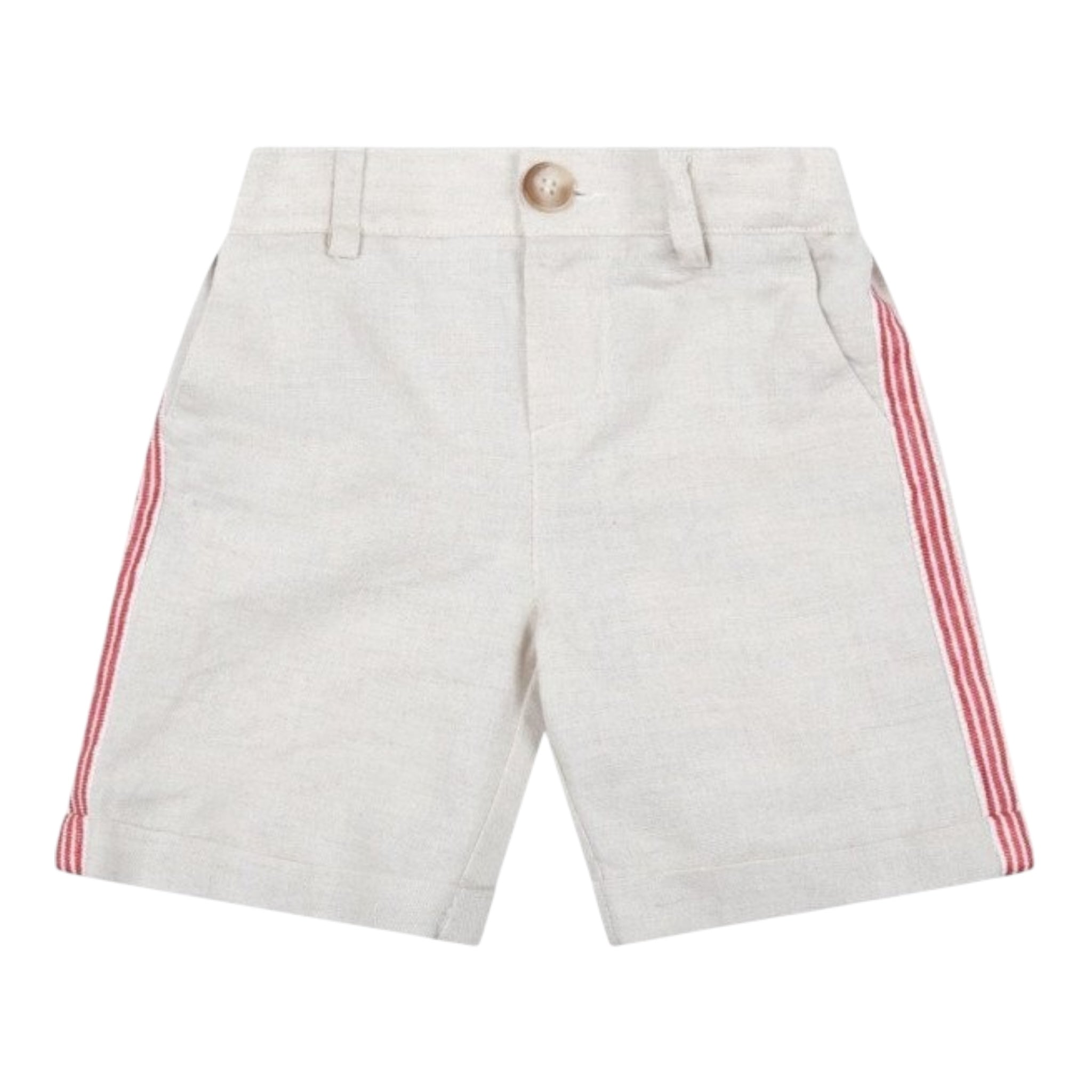 Fay Bermuda Tinta Unita con Profili In Contrasto per Bambino 5Q6049 BEIGE FAY 
