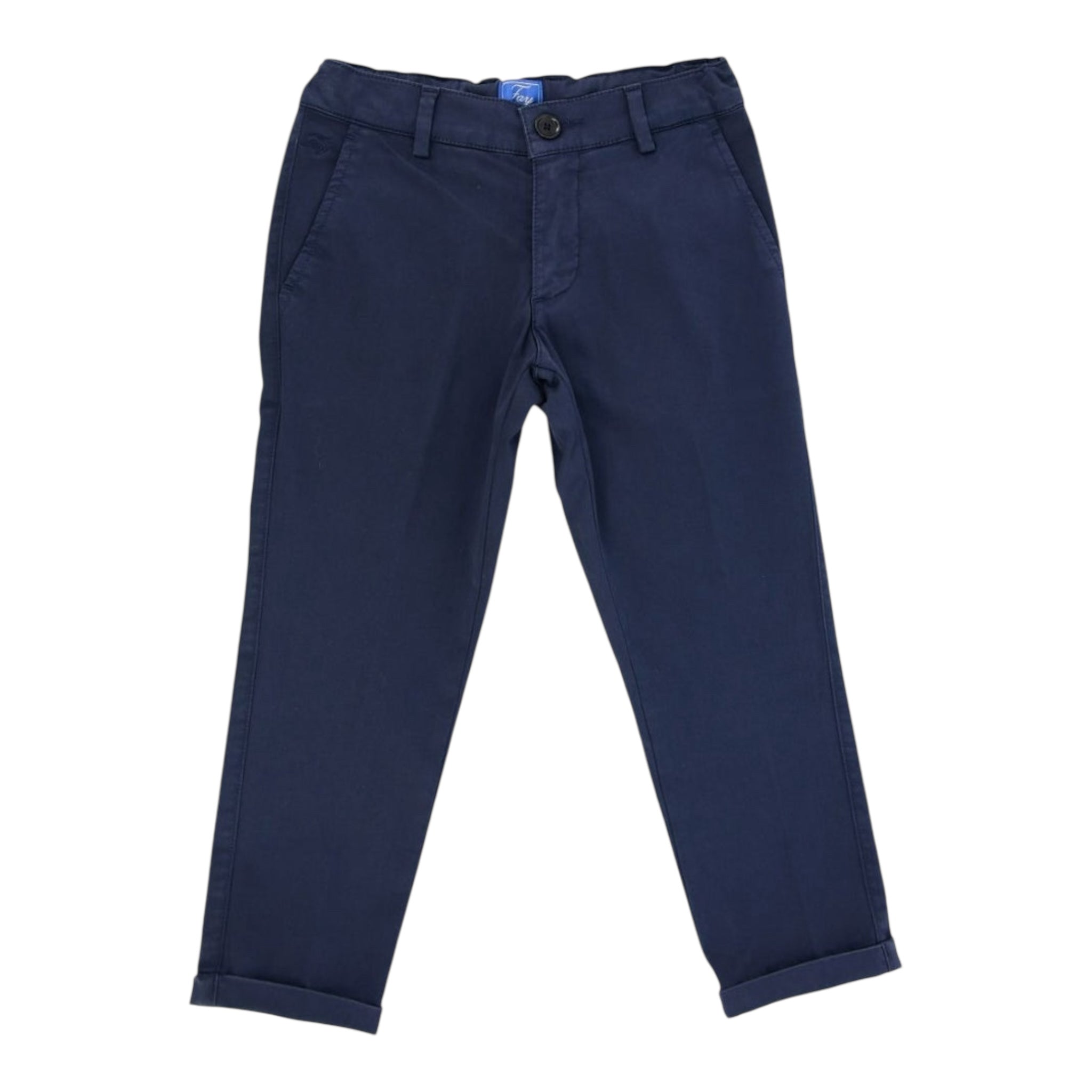 Fay Pantalone Tinta Unita con Tasche Americane per Bambino 5Q6131 BLU FAY 