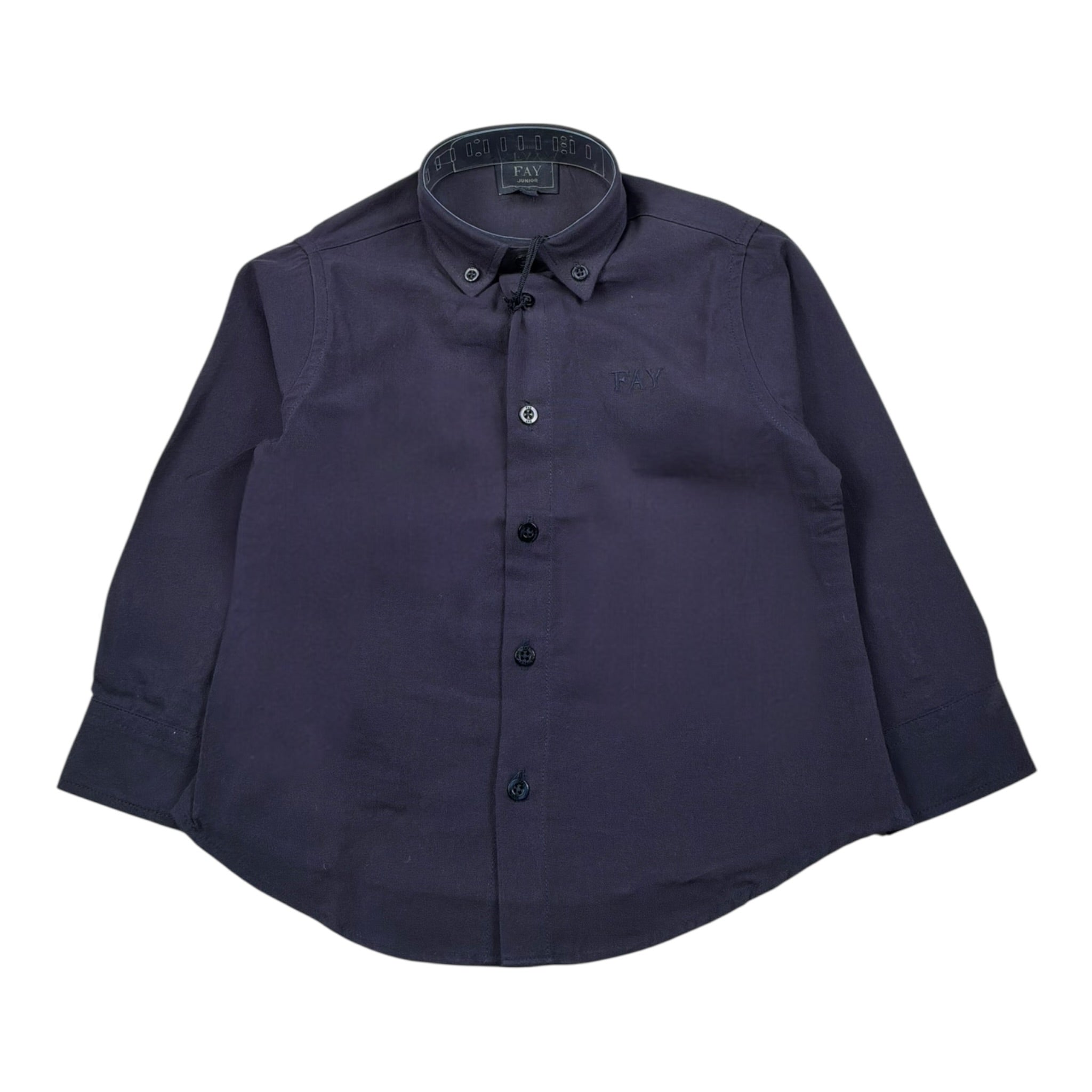 Fay Camicia Tinta Unita con Logo per Neonato 5RO30 BLU FAY 