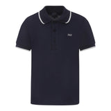 Fay Polo Tinta Unita Mezza Manica con Colletto  per Bambino FU8P81X BLU FAY 