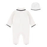 Fay Set Tutina-Cappello Tinta Unita per Neonato FUB520 BIANCO FAY 
