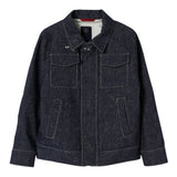 Fay Giubbino In Denim Tinta Unita con Zip per Bambino FW2P37 BLU FAY 