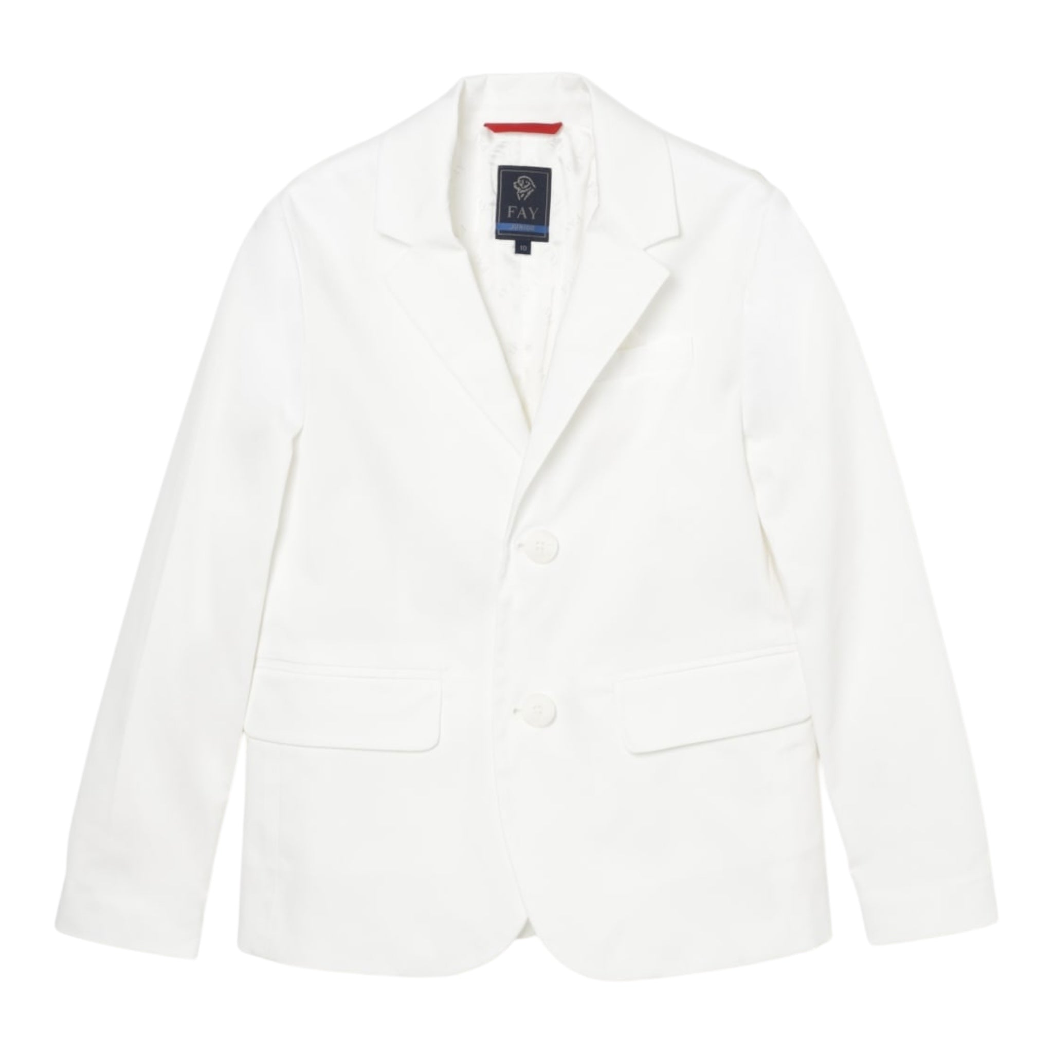 Fay Giacca Tinta Unita per Bambino FW2P84 BIANCO FAY 