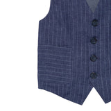 Fay Gilet Tinta Unita con Fantasia A Righe per Bambino FW2Q12 BLU FAY 