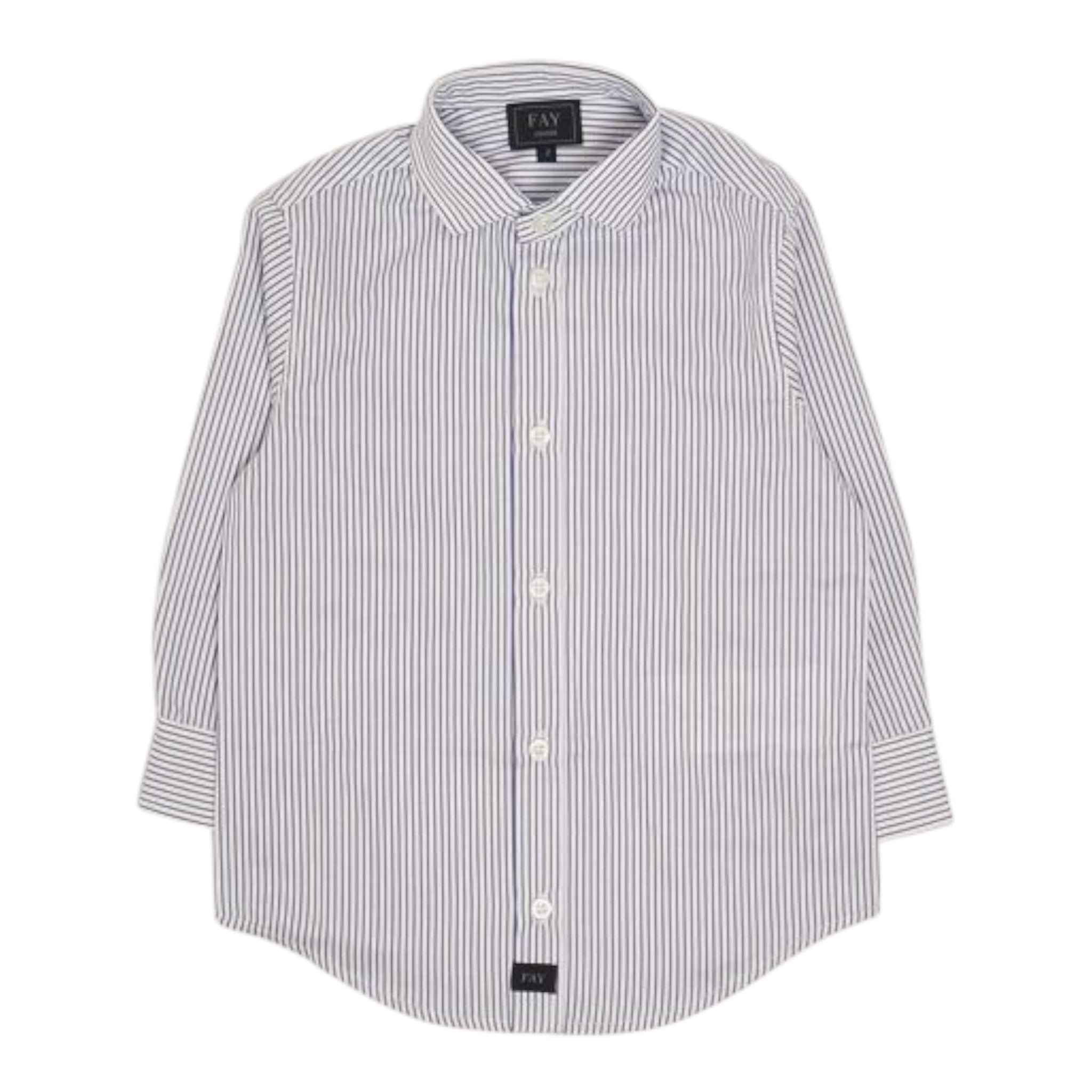Fay Camicia Tinta Unita con Fantasia A Righe per Neonato FW5P20N BIANCO/BLU FAY 