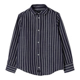 Fay Camicia Tinta Unita Manica Lunga con Fantasia A Righe per Bambino FW5P60 BLU FAY 