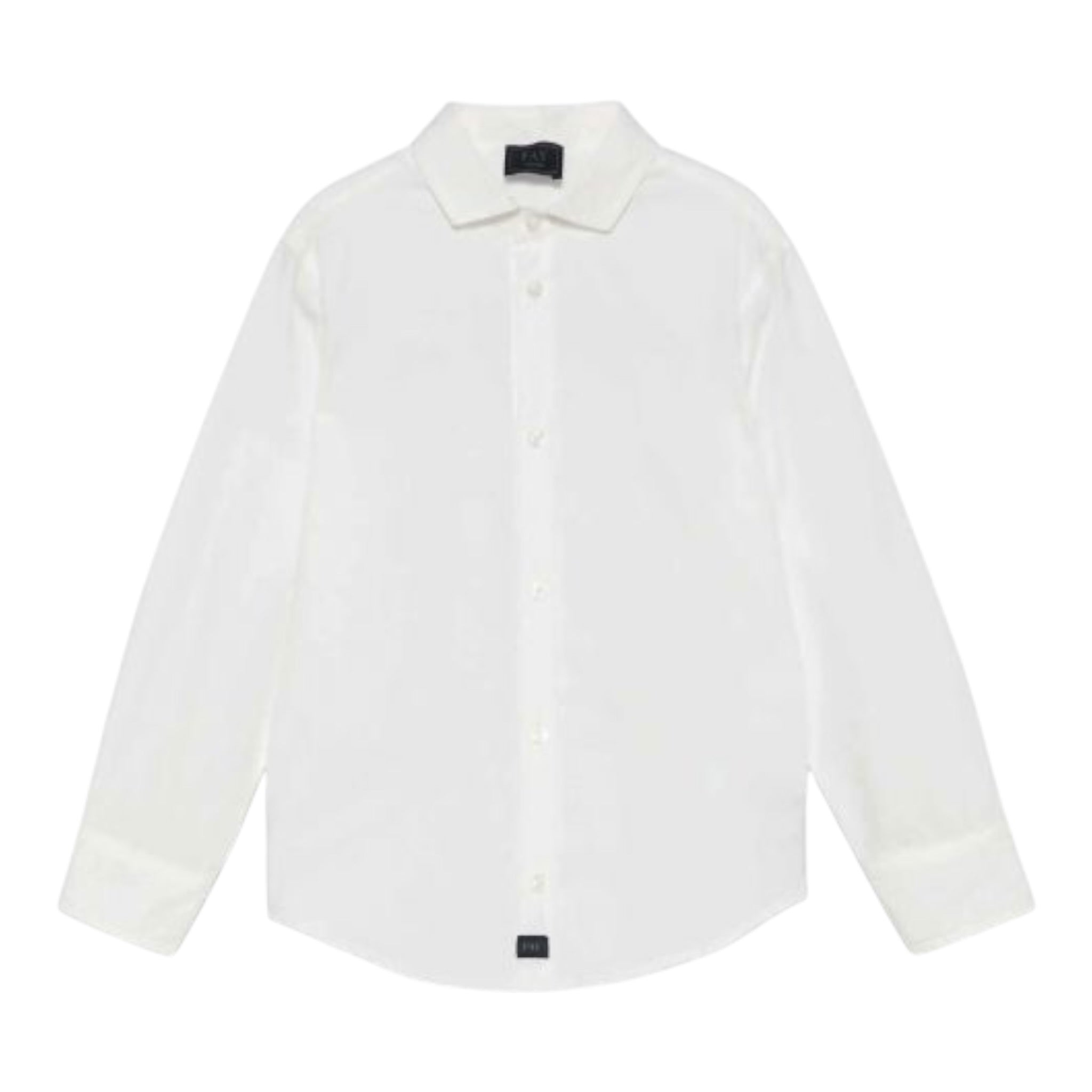 Fay Camicia Tinta Unita Manica Lunga per Neonato FW5Q20XN BIANCO FAY 