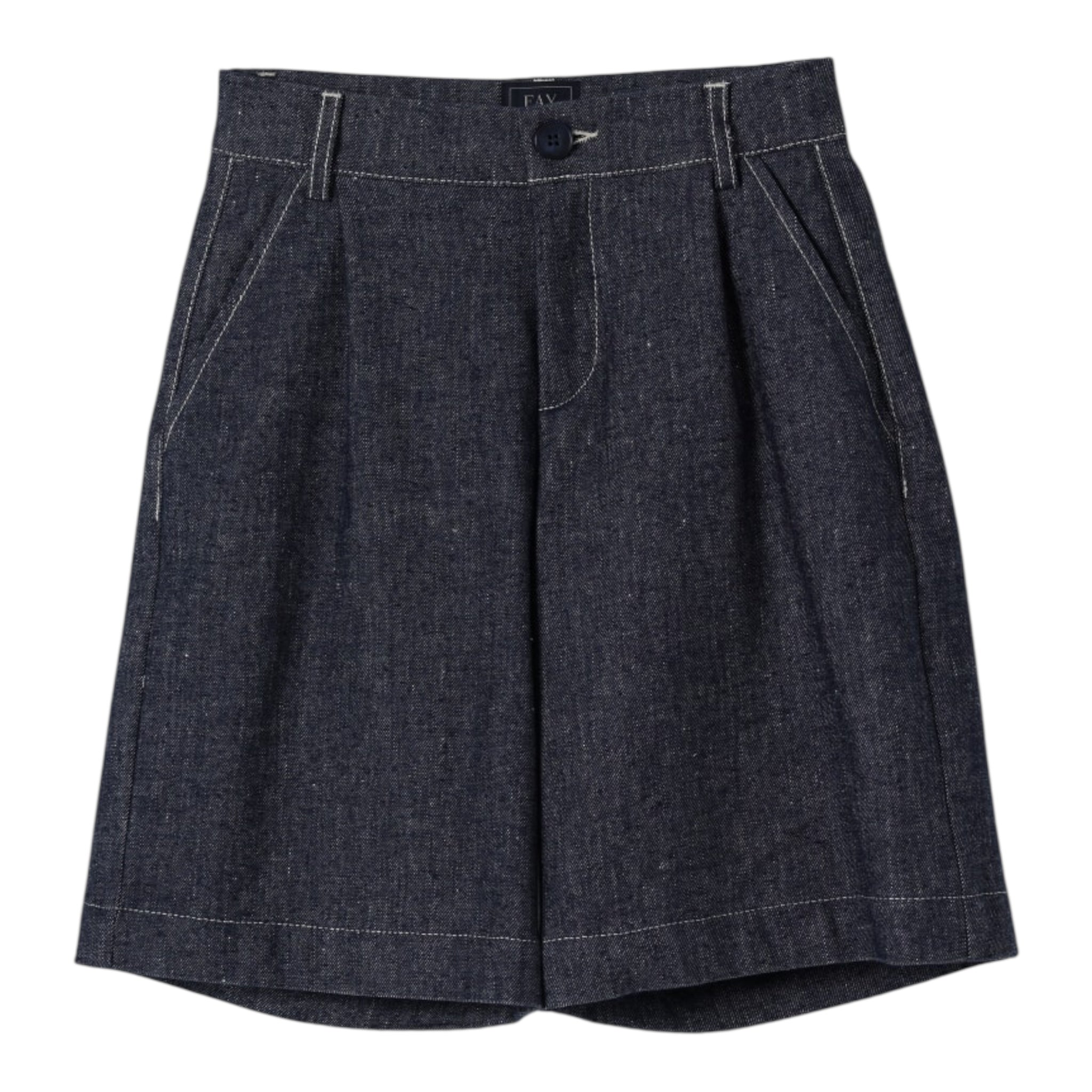 Fay Bermuda In Denim Tinta Unita per Bambino FW6159 BLU FAY 