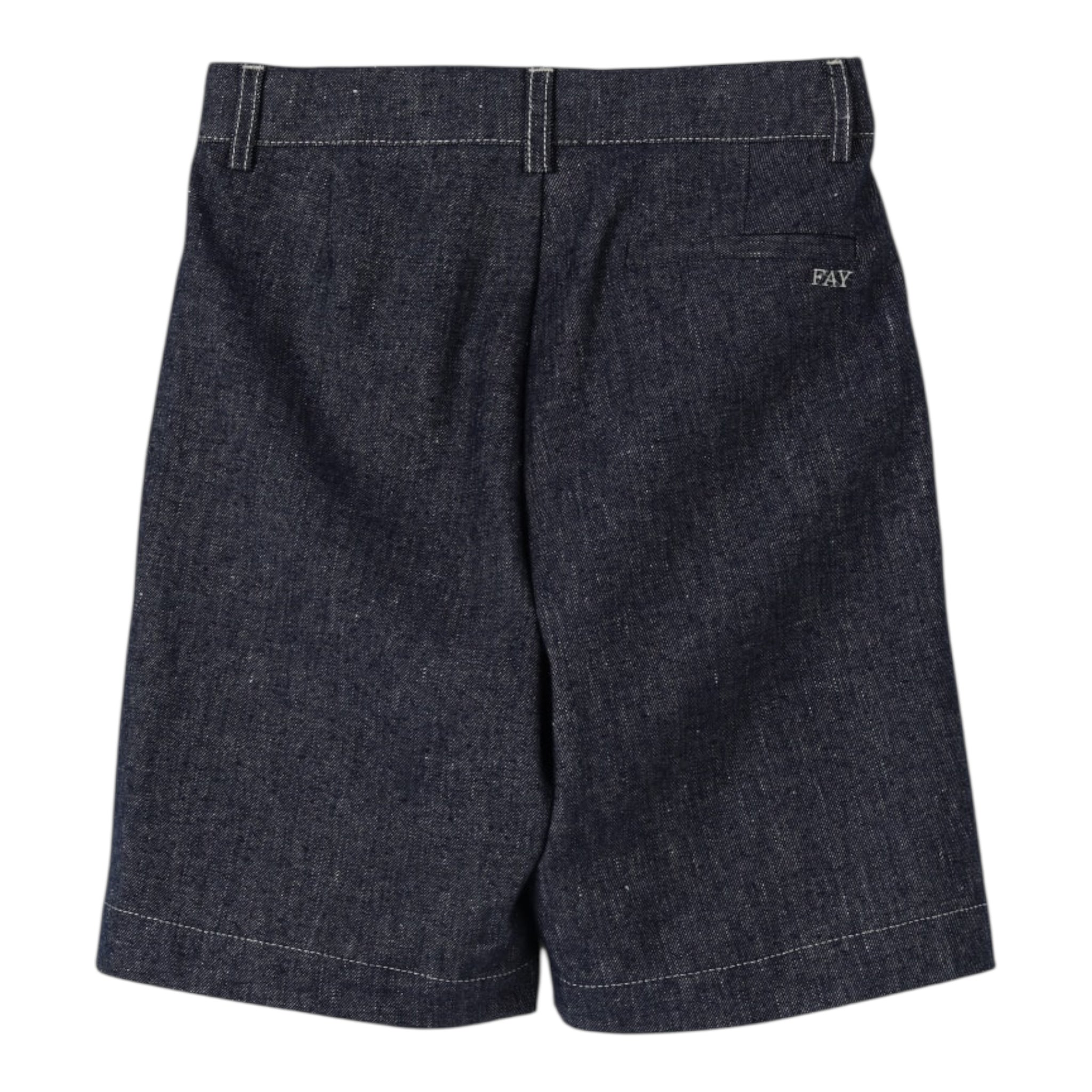 Fay Bermuda In Denim Tinta Unita per Bambino FW6159 BLU FAY 