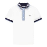 Fay Polo Tinta Unita con Stampa per Bambino FW8P61 BIANCO FAY 