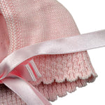 Foque Cappello Tinta Unita con Ricami per Neonata 1911814 ROSA FOQUE 