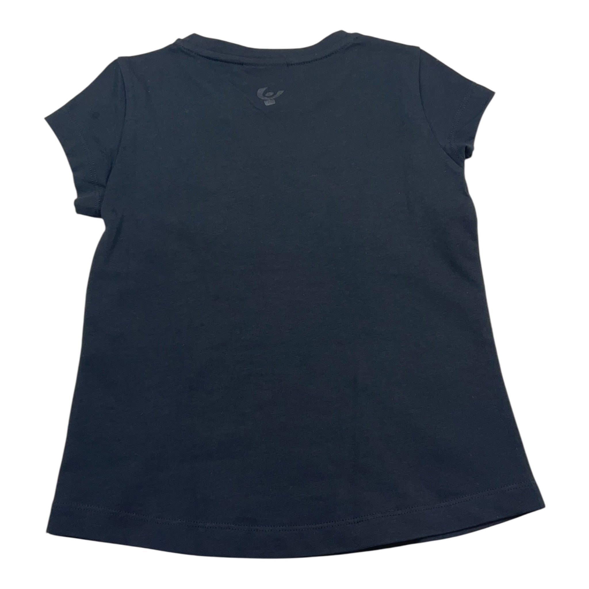 Freddy T-Shirt Girocollo Tinta Unita con Logo per Bambina FR1950 NERO FREDDY 