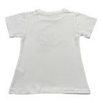 Fun & Fun T-Shirt Girocollo Tinta Unita con Paillettes per Bambina FNBTS16755 BIANCO FUN & FUN 