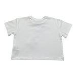 Fun & Fun T-Shirt Girocollo Tinta Unita con Stampa per Bambina FNBTS16855 BIANCO FUN & FUN 