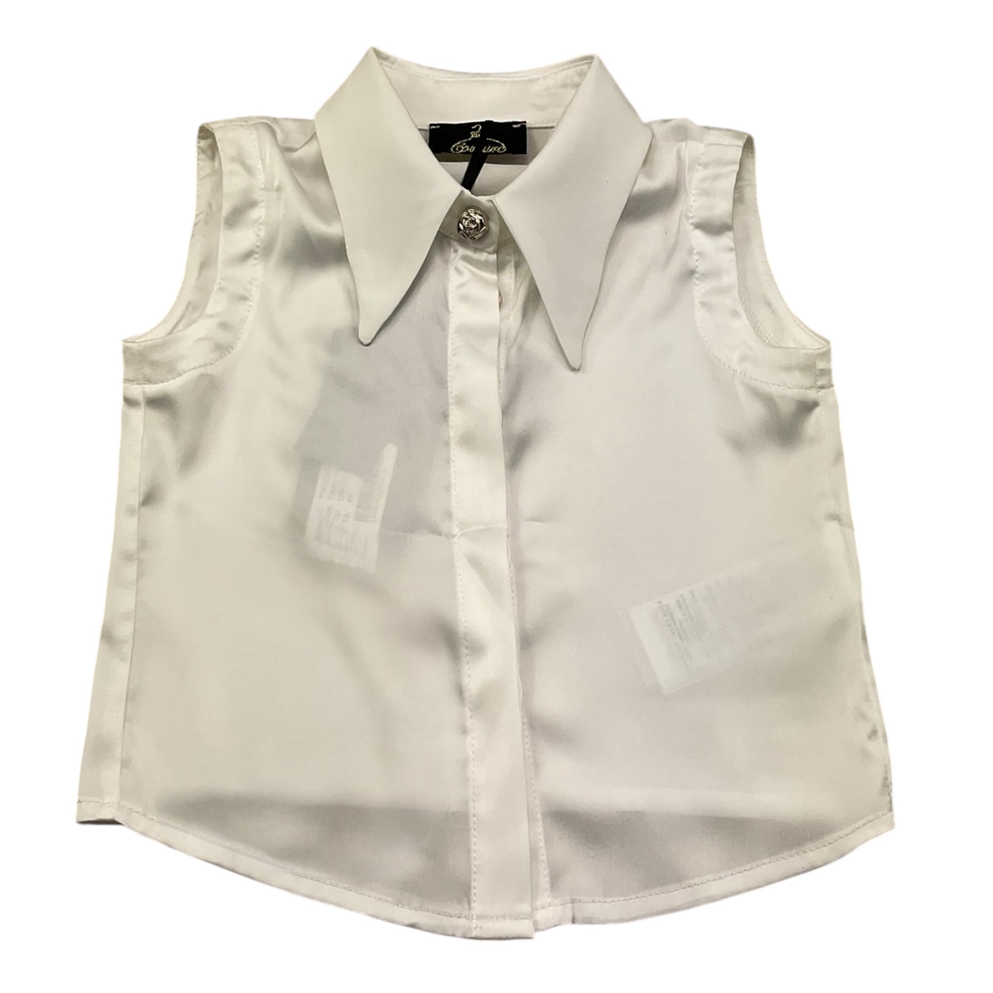 Fun & Fun Camicia Giromanica Tinta Unita per Bambina FNCBSH01047 PANNA FUN & FUN 