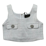 Fun & Fun Top Tinta Unita Giromanica per Bambina FNCBT01031 ARGENTO FUN & FUN 