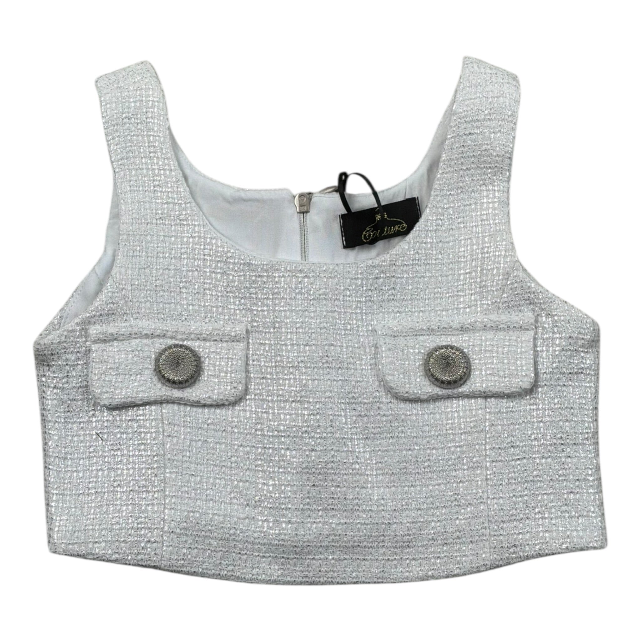Fun & Fun Top Tinta Unita Giromanica per Bambina FNCBT01031 ARGENTO FUN & FUN 